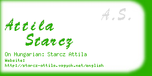 attila starcz business card